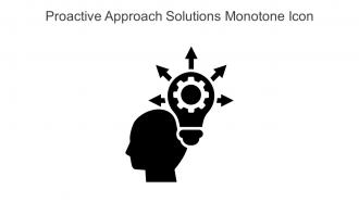 Proactive Approach Solutions Monotone Icon In Powerpoint Pptx Png And Editable Eps Format