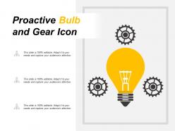 Proactive bulb and gear icon
