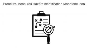 Proactive Measures Hazard Identification Monotone Icon In Powerpoint Pptx Png And Editable Eps Format