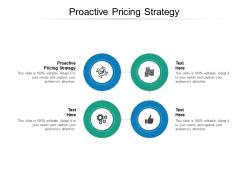 Proactive pricing strategy ppt powerpoint presentation gallery slides cpb