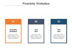 Proactivity workplace ppt powerpoint presentation infographic template layout cpb