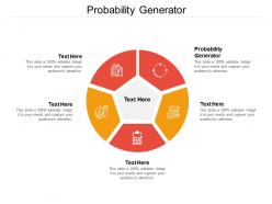 Probability generator ppt powerpoint presentation portfolio structure cpb
