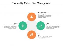 Probability matrix risk management ppt powerpoint presentation infographics rules cpb