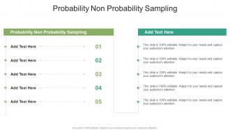 Probability Non Probability Sampling In Powerpoint And Google Slides Cpb