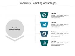 Probability sampling advantages ppt powerpoint presentation deck cpb
