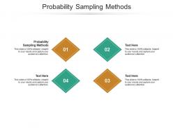 Probability sampling methods ppt powerpoint presentation summary graphic tips cpb