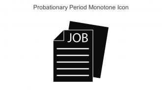 Probationary Period Monotone Icon In Powerpoint Pptx Png And Editable Eps Format