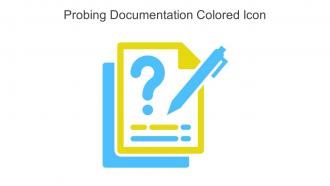 Probing Documentation Colored Icon In Powerpoint Pptx Png And Editable Eps Format