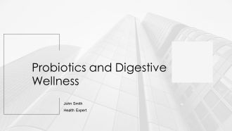Probiotics And Digestive Wellness PPT Guidelines AT