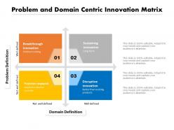 Problem And Domain Centric Innovation Matrix