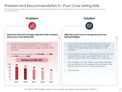 Problem and recommendation 3 poor cross selling skills latest trends can provide competitive advantage company