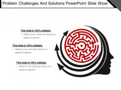 Problem challenges and solutions powerpoint slide show