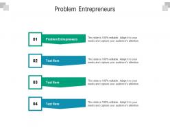 Problem entrepreneurs ppt powerpoint presentation icon slides cpb