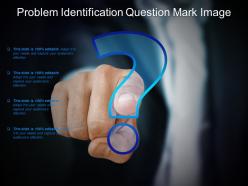 Problem identification question mark image