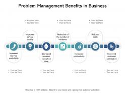 Problem management benefits in business