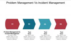 Problem management vs incident management ppt powerpoint presentation pictures cpb