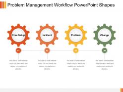 Problem management workflow powerpoint shapes