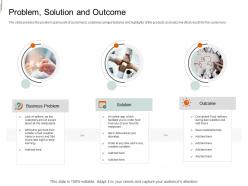 Problem solution and outcome equity crowd investing ppt themes