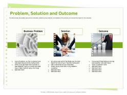 Problem solution and outcome facilitate ppt powerpoint presentation gallery model
