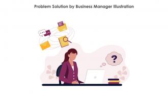 Problem Solution By Business Manager Illustration