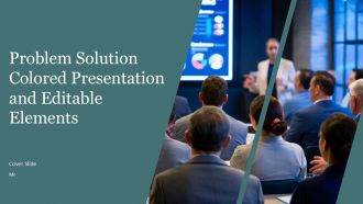 Problem Solution Colored Presentation And Editable Elements PPT Slides AT