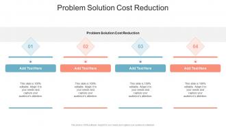 Problem Solution Cost Reduction In Powerpoint And Google Slides Cpb