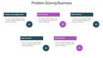 Problem Solving Business In Powerpoint And Google Slides Cpb