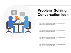 Problem solving conversation icon