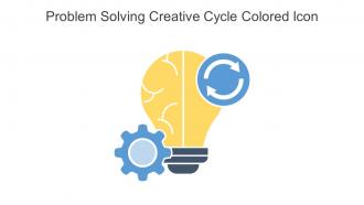 Problem Solving Creative Cycle Colored Icon In Powerpoint Pptx Png And Editable Eps Format