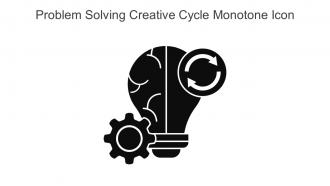 Problem Solving Creative Cycle Monotone Icon In Powerpoint Pptx Png And Editable Eps Format
