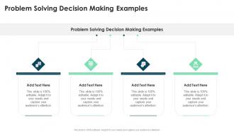 Problem Solving Decision Making Examples In Powerpoint And Google Slides Cpb