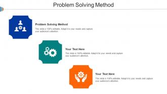 Problem Solving Method Ppt Powerpoint Presentation Portfolio Brochure Cpb