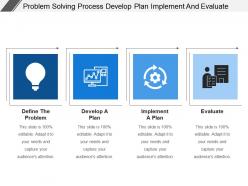 Problem solving process develop plan implement and evaluate