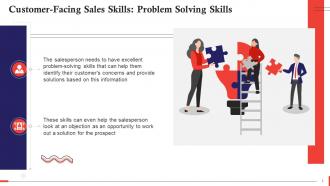 Problem Solving Skills As A Customer Facing Sales Skill Training Ppt