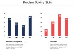 Problem solving skills ppt powerpoint presentation gallery infographics cpb
