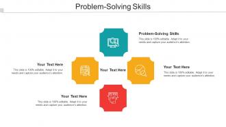Problem Solving Skills Ppt Powerpoint Presentation Show Slide Portrait Cpb