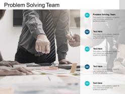 Problem solving team ppt powerpoint presentation model background images cpb