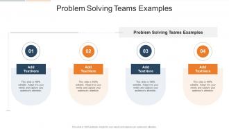 Problem Solving Teams Examples In Powerpoint And Google Slides Cpb