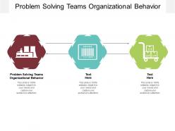 Problem solving teams organizational behavior ppt powerpoint pictures guide cpb
