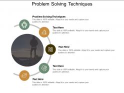 Problem solving techniques ppt powerpoint presentation gallery examples cpb