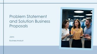 Problem Statement And Solution Business Proposals PPT Designs AT