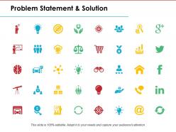Problem statement and solution ppt powerpoint presentation file files