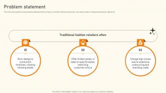 Problem Statement Clothing Store Business Model BMC SS V
