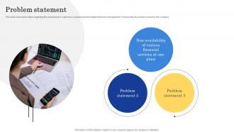 Problem Statement Finance Management Mobile Application