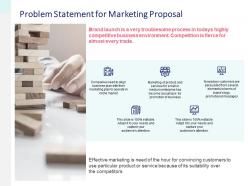 Problem statement for marketing proposal gears ppt powerpoint slides