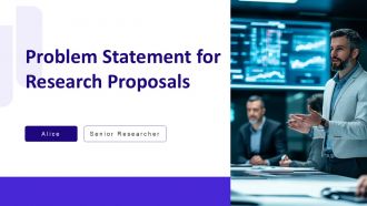 Problem Statement For Research Proposals PPT Template AT