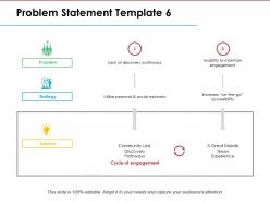 Problem Statement Ppt Model Visual Aids