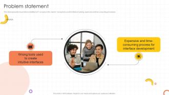 Problem Statement Ui Creation Tool Investor Funding Elevator Pitch Deck ...
