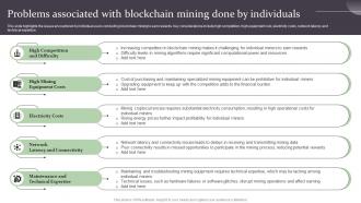 Problems Associated With Blockchain Mining Done Complete Guide On How Blockchain BCT SS