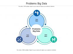 Problems big data ppt powerpoint presentation ideas format ideas cpb